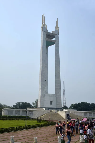 Quezon City Oct Quezon Memorial Circle Obelisk Monument Tower October — Stock Photo, Image