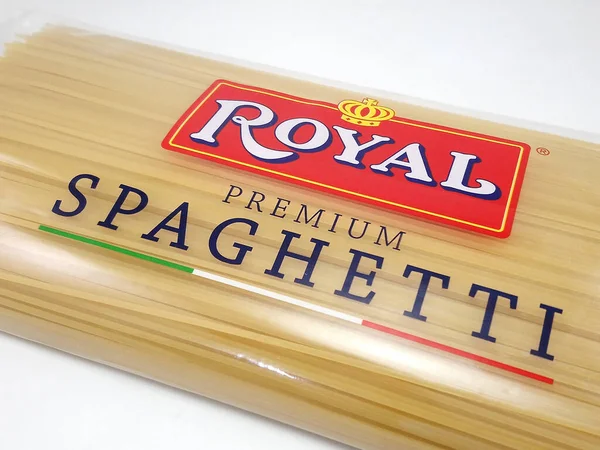 Manila Sept Königliche Spaghetti Rohe Nudeln September 2020 Manila Philippinen — Stockfoto