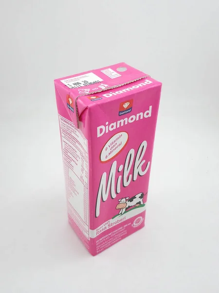 Manila Sept Diamond Strawberry Milk Septiembre 2020 Manila Philippines —  Fotos de Stock