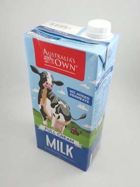 MANILA, PH - SEPT 7 - Avustralya 7 Eylül 2020 tarihinde Manila, Filipinler 'de tam kremalı süte sahip.