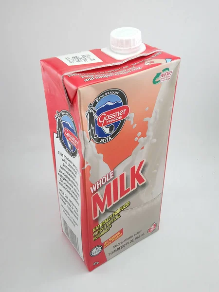 Manila Wrzesień Gossner Foods Full Milk September 2020 Manila Philippines — Zdjęcie stockowe