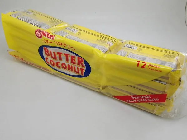 Manila Sept Nissin Butter Coconut Biscuit September 2020 Manila Philippines — стокове фото