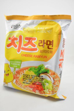 MANILA, PH - SEPT 10 - Paldo peynirli ramyun ramen 10 Eylül 2020, Manila, Filipinler.