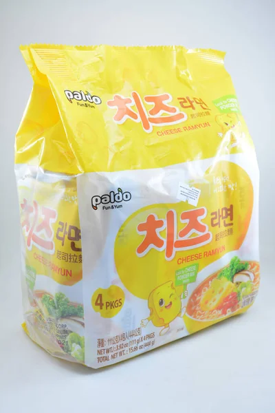 Manila Sept Paldo Kaas Ramyun Ramen Pack September 2020 Manilla — Stockfoto