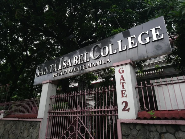 马尼拉 July 2018年7月2日 圣伊莎贝尔学院在菲律宾马尼拉签署 — 图库照片