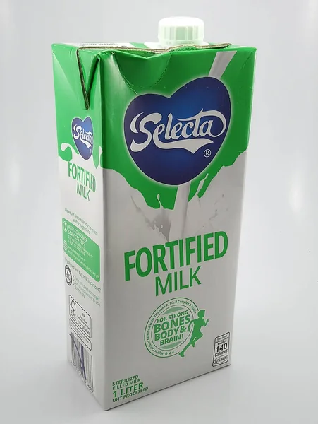 Manila Selecta Fortified Milk Box September 2020 Manila Filipines — Stock fotografie