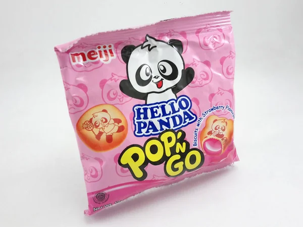 Manila Sept Meiji Hello Panda Pop Φράουλα Στις Σεπτεμβρίου 2020 — Φωτογραφία Αρχείου
