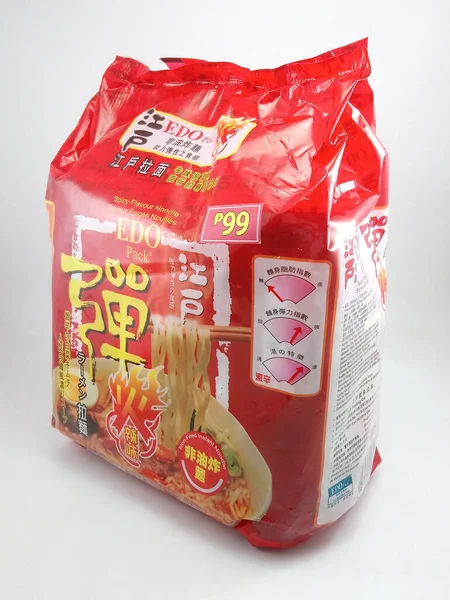 Manila Sept Edo Pack Japanese Ramen Spicicy Hazool Philippines 2020 — 스톡 사진