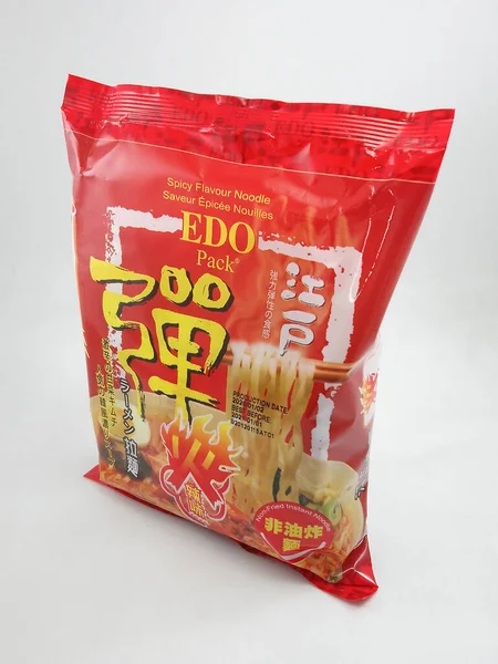 Manila Sept Edo Pack Ιαπωνικά Ράμεν Πικάντικα Νουντλς Γεύση Στις — Φωτογραφία Αρχείου