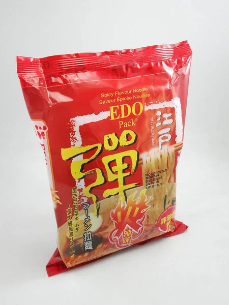 Manila Sept Edo Pack Japanska Nudlar Med Kryddig Smak Den — Stockfoto