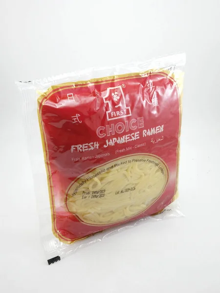 Manila Sept First Choice Fresh Japanese Ramen Noodles September 2020 — Stock Photo, Image