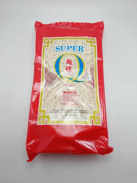 Manila Сентября Super Misua Wheat Vermicelli September 2020 Manila Philippines — стоковое фото