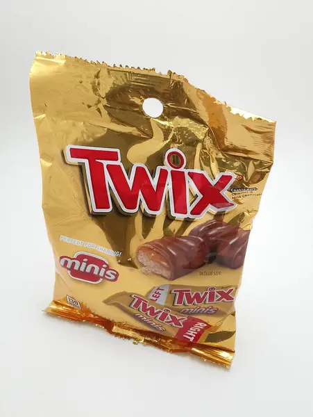 Manila Sept Twix Minis Cookie Bar Caramel Dan Milk Chocolate — Stok Foto