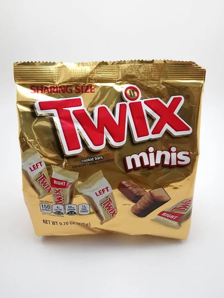 Manila Sept Twix Minis Cookie Bar Caramel Milk Chocolate September — Stock Photo, Image