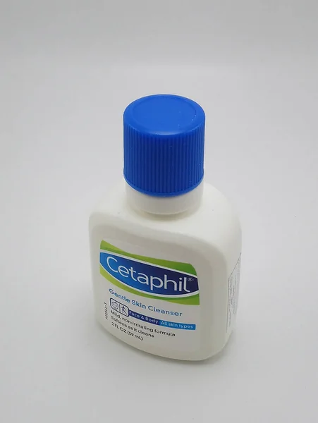 Manila Sept Cetaphil Rosto Limpador Pele Suave Garrafa Corpo Setembro — Fotografia de Stock