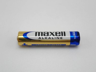 MANILA, PH - SEPT 25 - Maxell alkalin bataryası 25 Eylül 2020, Manila, Filipinler.