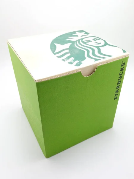 Manila Septiembre Starbucks Tailandia Taza Caja Septiembre 2020 Manila Filipinas —  Fotos de Stock