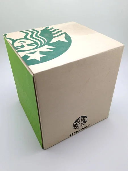 Manila Septiembre Starbucks Tailandia Taza Caja Septiembre 2020 Manila Filipinas —  Fotos de Stock