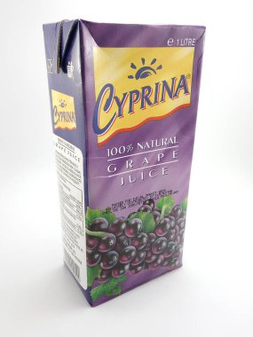 MANILA, PH - SEPT 25 - Cyprina grape juice on September 25, 2020 in Manila, Philippines. clipart