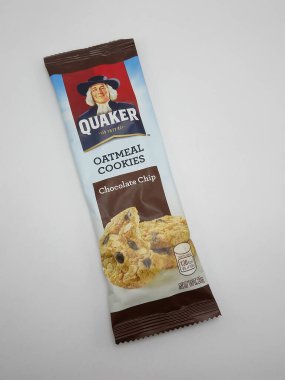MANILA, PH - 25 Eylül 2020 tarihinde Manila, Filipinler 'de Quaker yulaf ezmeli kurabiyeler.