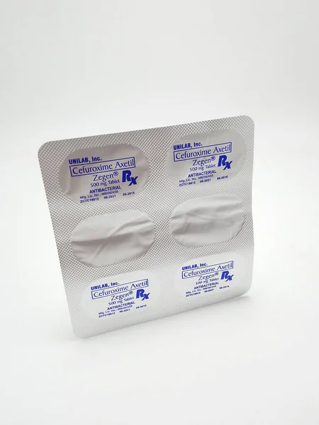 Manila Sept Cefuroxime Axetil Tablet Antibakteri Zegen Pada September 2020 — Stok Foto