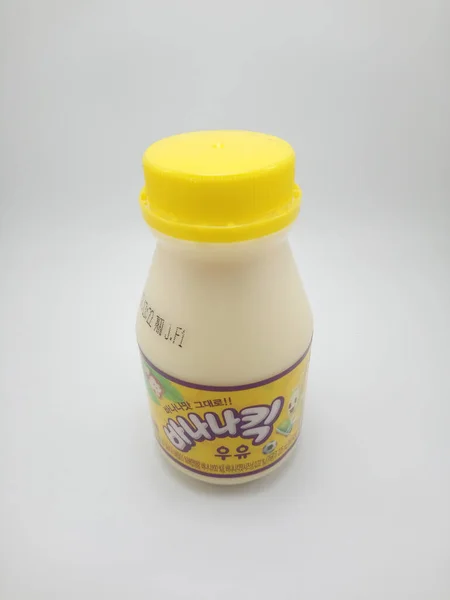 Manila Sept Bevanda Latte Allo Yogurt Sapore Banana Settembre 2020 — Foto Stock