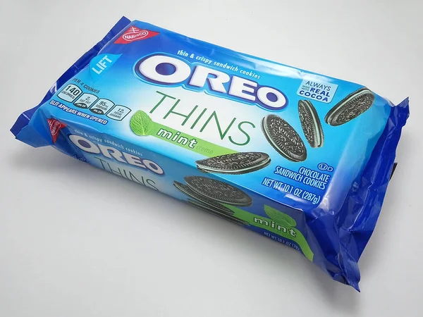 Manila Oct Oreo Λεπταίνει Μπισκότα Σοκολάτας Μέντας Στις Οκτωβρίου 2020 — Φωτογραφία Αρχείου