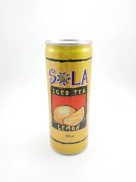 Manila Oct Sola Iced Tea Lemon October 2020 Manila Philippines — Stock Photo, Image