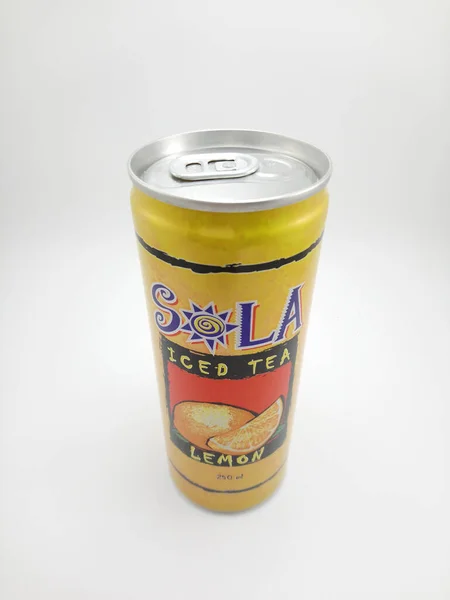 Manila Oct Sola Iced Tea Lemon October 2020 Manila Philippines — Stock Photo, Image