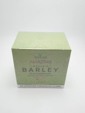 MANILA, PH - OCT 11 - 11 Ekim 2020 'de Manila, Filipinler' de inanılmaz organik arpa gıda takviyesi.