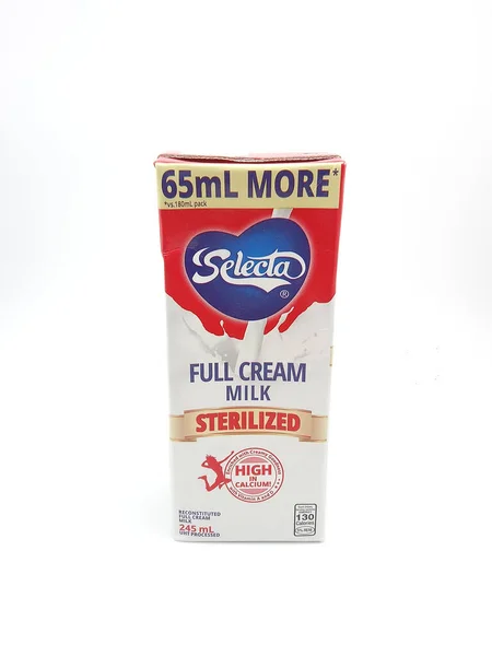 Manila Oct Selecta Full Cream Milk Жовтня 2020 Року Манілі — стокове фото