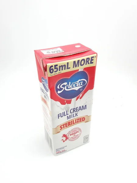 Manila Oct Selecta Full Cream Milk Жовтня 2020 Року Манілі — стокове фото