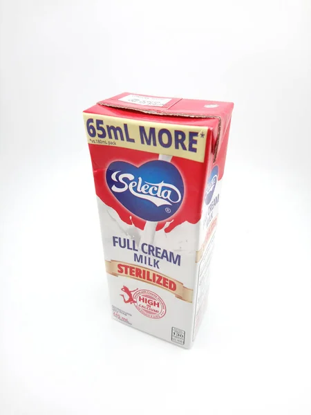 Manila Oct Selecta Full Cream Milk Жовтня 2020 Року Манілі — стокове фото