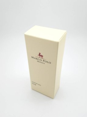 MANILA, PH - OCT 11 - Marco Polo Otel hijyen çantası 11 Ekim 2020, Manila, Filipinler.