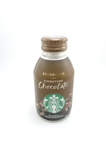Manila Oct Starbucks Signature Chocolate Drink Pada Oktober 2020 Manila — Stok Foto