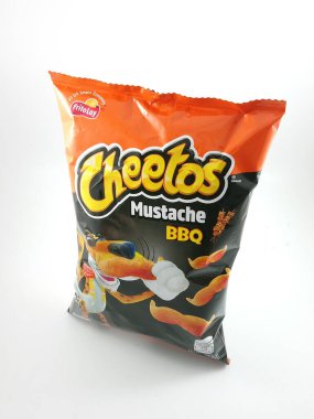 MANILA, PH - OCT 14 - Frito 14 Ekim 2020 tarihinde Manila, Filipinler 'de Cheetos bıyığı bıraktı.