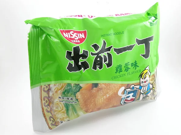 Manila Oct Makaron Nissin Ramen Smaku Kurczaka Października 2020 Manili — Zdjęcie stockowe