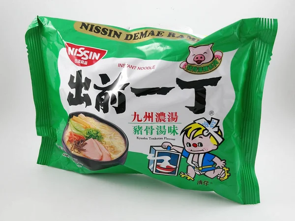 Manila Oct Nissin Ramen Fideos Kyushu Tonkotsu Sabor Octubre 2020 —  Fotos de Stock