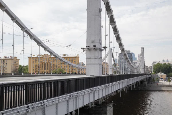 Järnvägsbro Över Centrala Moskva — Stockfoto