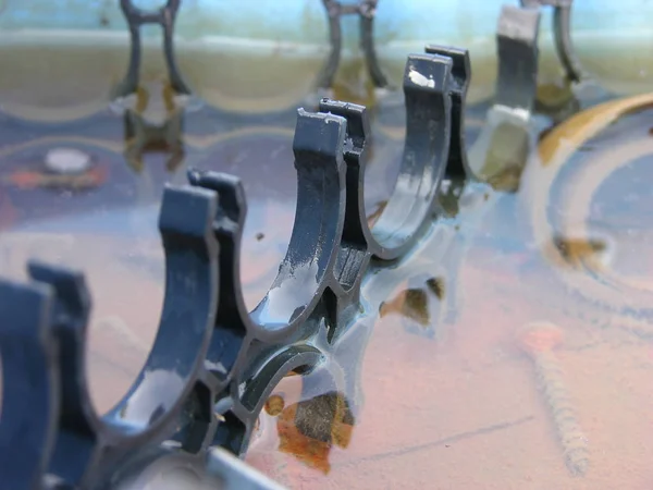 Das Nasse Kunststoffrohr Wasser Erinnert Die Spannweiten Der Bau Befindlichen — Stockfoto