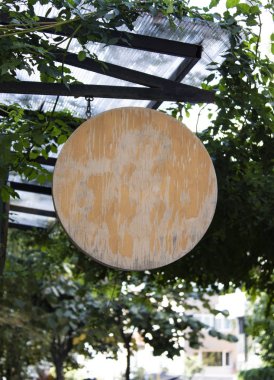 Pano düzenleme ve şablon boş çerçeve logo ve arkaplan üzerinde metin için