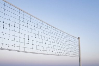 Plaj voleybolu net, yaz tatili, spor konsepti. izole s