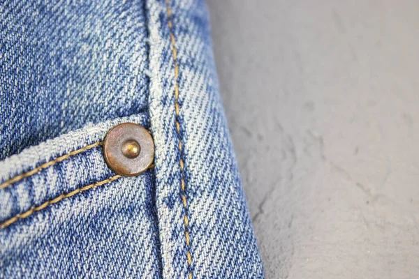 Jeans detalj, denim konsistens bakgrund, mode design — Stockfoto