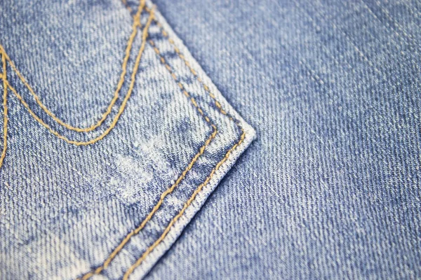 Jeans detalj, denim konsistens bakgrund, mode design — Stockfoto