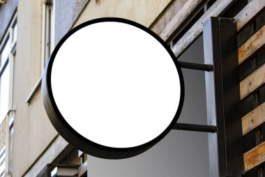 Pano düzenleme ve şablon boş çerçeve logo ve arkaplan üzerinde metin için