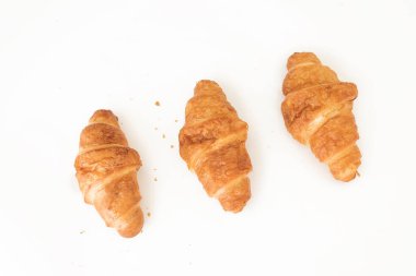 Ayçöreği, izole edilmiş beyaz arka plan. kahvaltı kavramı