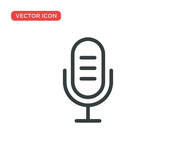 Mikrofon Symbol Vektor Illustration Design — Stockvektor