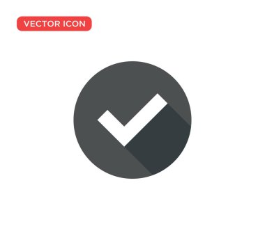 İşaretleme simgesi vektör illüstrasyon tasarımını kontrol et