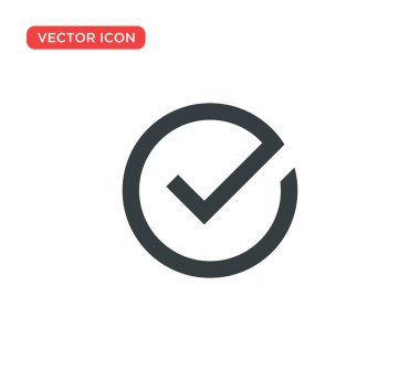 İşaretleme simgesi vektör illüstrasyon tasarımını kontrol et