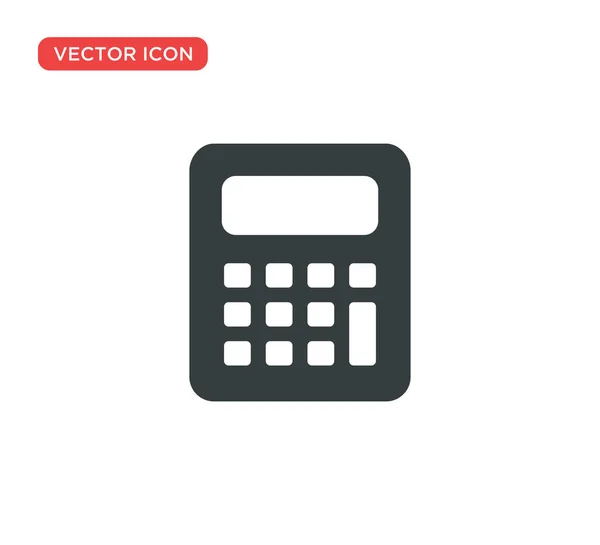Calculadora Ícone Vector Ilustração Design —  Vetores de Stock